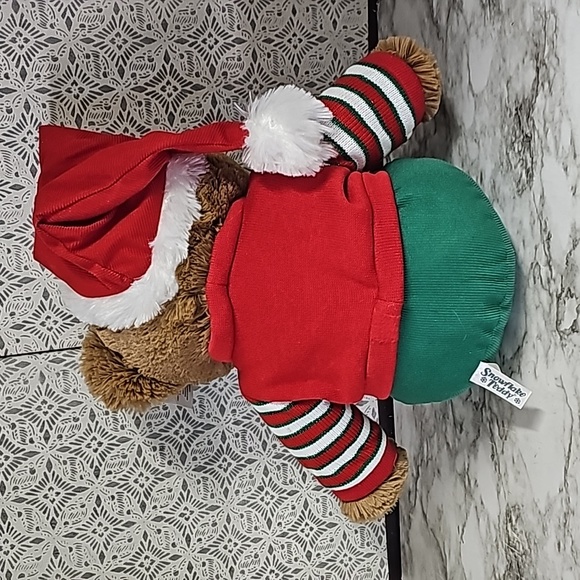 NWT Snowflake Teddy Christmas 2021 Santa Hat soft plush stuffed collector's 20" - Picture 8 of 12